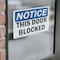 Signmission This Door Blocked, 14 in W x Rectangle, Vinyl Decal OS-2PACK-NS-D-1014-L-18597 - alternate 3